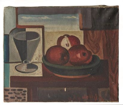 null Frantisek FOLTYN (1891-1976).

Nature morte aux pommes.

Huile sur toile.

Signée...