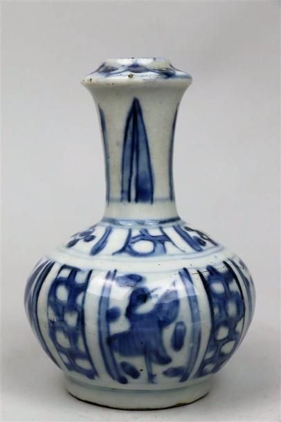 null Petit kendi en porcelaine bleu blanc

Chine, fin de l'époque Ming, XVIIème siècle

La...