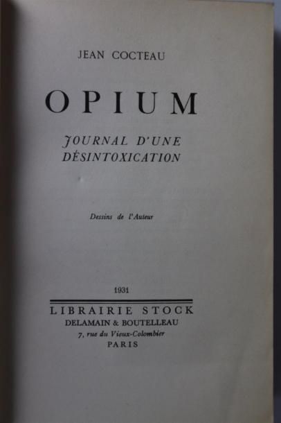 null COCTEAU (Jean).

Opium, journal d'une désintoxication. 

Paris, Stock, 1931...