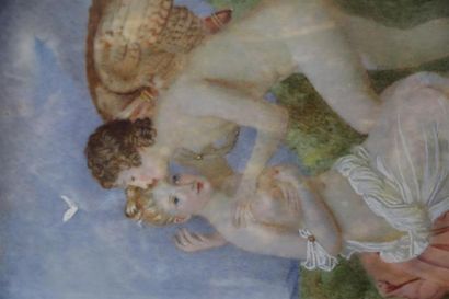 null BICKAM (?).

Vénus et l'amour.

Miniature sur ivoire, signée à gauche.

H_11,8...