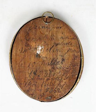 null Ecole française du début du XIXème siècle, d'après Guido Reni.

Miniature ovale...