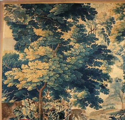 null AUBUSSON.

Important fragment de tapisserie, dite "verdure".

XVIIIème siècle.

H_175...