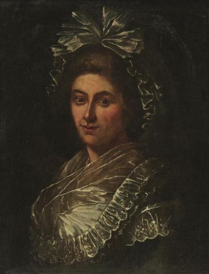 null Ecole espagnole vers 1800, entourage de Goya.

Portrait de femme.

Toile.

H_60...