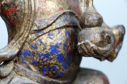 null Statue de dignitaire en bois polychrome et or

Chine, dynastie Qing, XVIIème-XVIIIème...