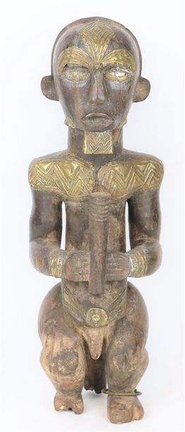 null FANG ( Gabon - République du Congo). _x000D_

Statue masculine de gardien de...