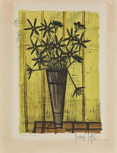 null Bernard BUFFET (1928-1999).

Bouquet, 1958.

Lithographie en couleurs, signée...