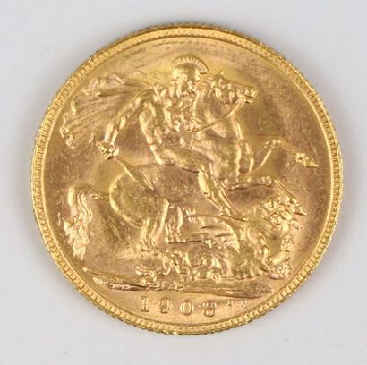 null Deux pièces souverains en or 1899 et 1908.

16,02 grammes.

