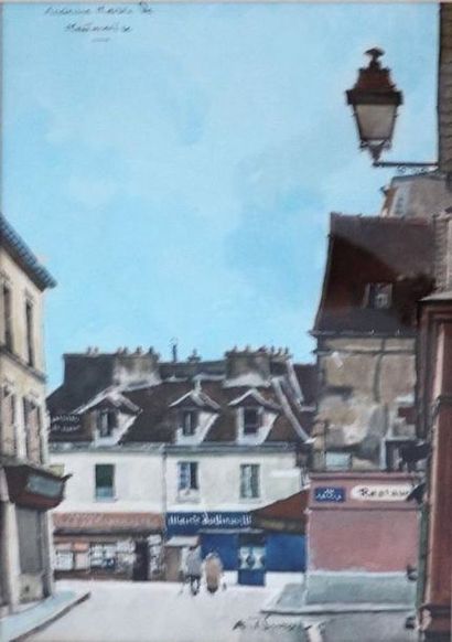 null Antoine BURGER (1942-2016).

Vues de Montmartre.

Deux gouaches sur papier.

H_33,5...