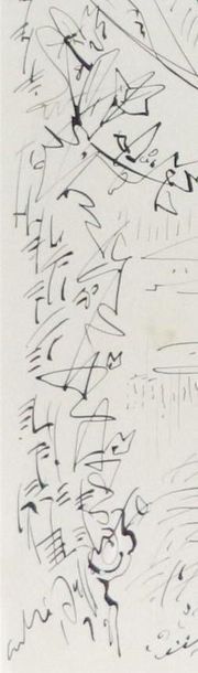 null André MASSON (1896-1987).

Femme au hamac.

Encre sur papier signée en bas à...