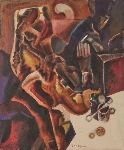 null Georges BAHGORY (1932-).

La cigarette.

Huile sur toile signée en haut à gauche...