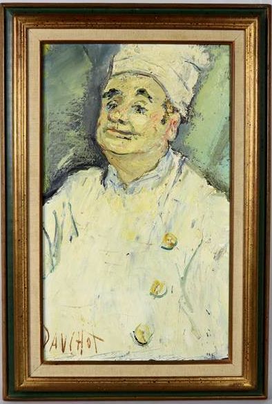 null Gabriel DAUCHOT (1927-2005).

Le cuisinier.

Huile sur toile signée en bas à...