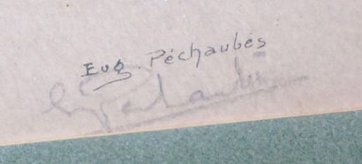 null Eugène PECHAUBES (1890-1967).

Les courses.

Deux estampes rehaussées de gouache

Signées...