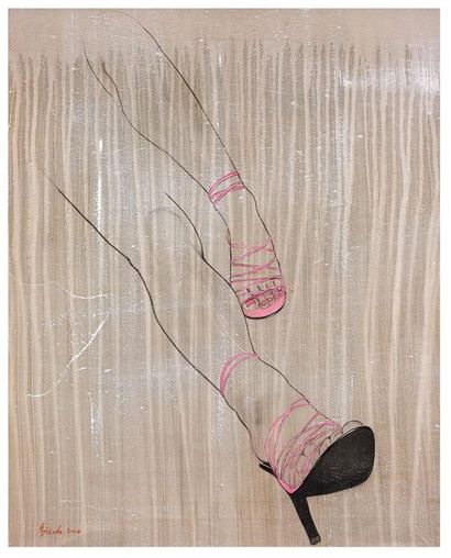 Thierry BISCH (1953). 

Sandales aux pieds....