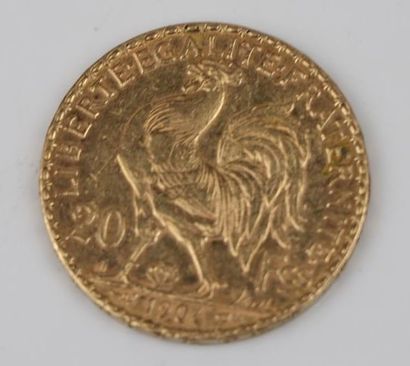 null Pièce de 20 francs or au coq, 1904.

6,46 grammes