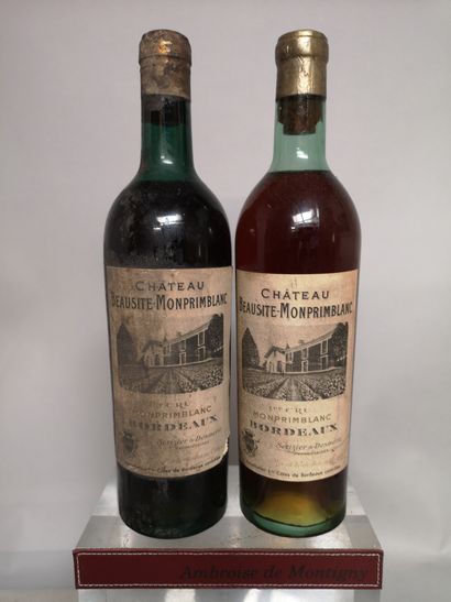 2 bouteilles Ch. BEAUSITE MOMPRIMBLANC -...