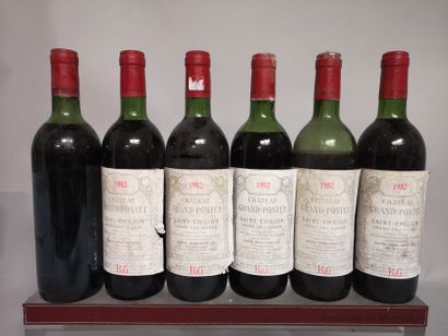 
6 bouteilles Château GRAND PONTET - Saint...
