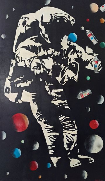 null BLEK LE RAT (1951)
Space odyssey, 2015
Acrylique et aérosol sur toile
Signé...