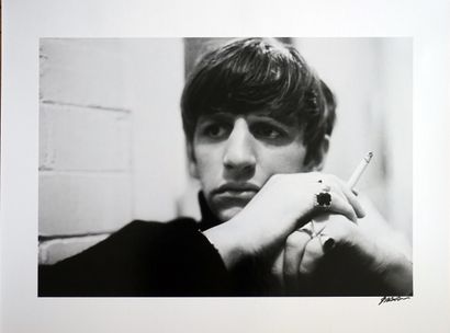 null Ringo Star Liverpool 1962tirage sur papier Baryta , format 44 x 60 cm, signé...