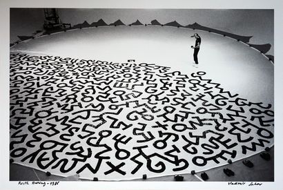 null Keith Haring 1986Tirage sur papier photo Canson Muséum format 45 x 70 cm titré...