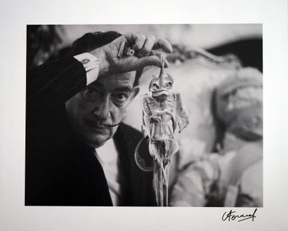 null Salvador Dali 1955tirage sur papier argentique, format 39 x 49 cm, signé a l’encre...