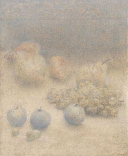 Masao HAIJIMA (1949) 
Les fruits.
Huile sur toile signée en bas à droite.
45 x 38...