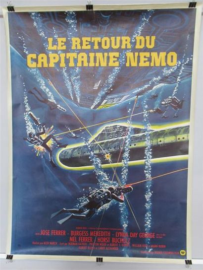 null Jules VERNE - Affiche entoilée "Le Retour du Capitaine Némo" Film Warner Bros...