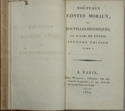 null Nouveaux contes moraux et nouvelles historiques par Madame DE GENLIS - Seconde...