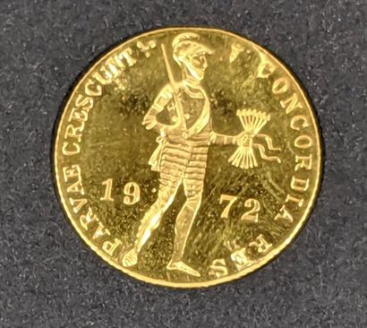 null Une pièce de 1 ducat en or jaune (983/00) émission de 1972 - Poids : 3,49 g