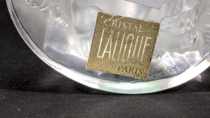null LALIQUE FRANCE PARIS - "Pan et Diana nus" Couple de danseurs en cristal moulé...