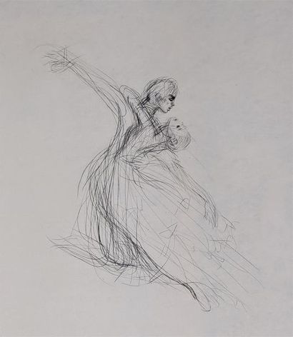 null ILSE VOIGT (1905-1987) "Nureyev". Paris, Galerie de l'avenue, 1973. Un portefeuille...