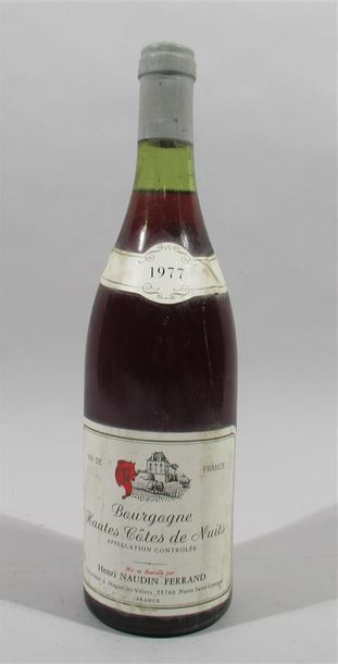 null 1 bouteille de Hautes Côtes de nuits 1977 Henri Naudin propriétaire 