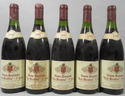 null 5 bouteilles de VOSNE-ROMANEE "Les Brulées" 1er cru Domaine Gérard Mugneret...