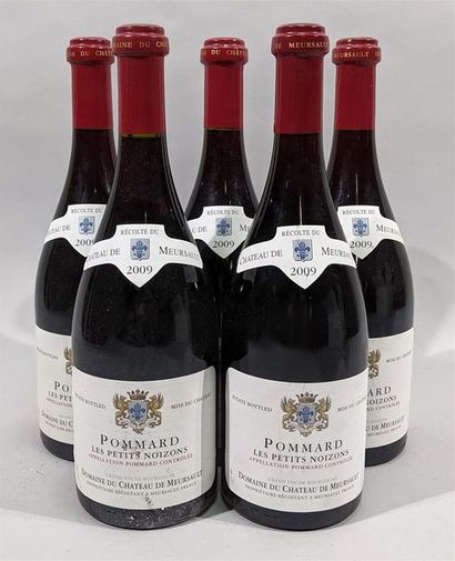 null 5 bouteilles de Pommard "Les petits Noisons" 2009 - Domaine du Château de Meursault....