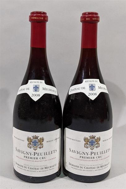 null 2 bouteilles de Savigny-Peuillets premier cru 2008 - Domaine du château de Meursault...
