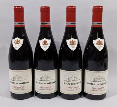 null 4 bouteilles de Château de Santenay Aloxe-Corton 2012. 