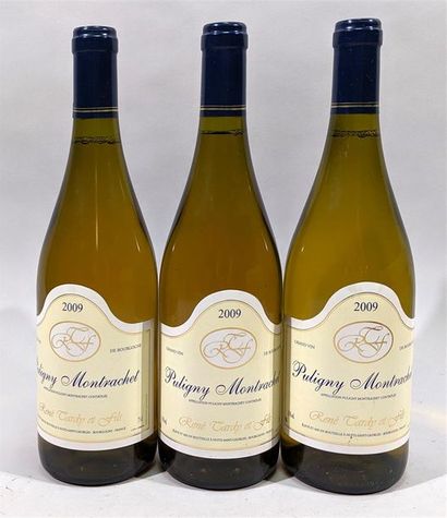 null 3 bouteilles de Pouligny Montrachet 2009 - René Tardi et Fils propriétaire....