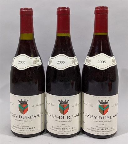 null 3 bouteilles d'Auxay-Duresses rouge 2005 - Bernard Battault viticulteur 