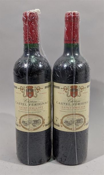 null 2 bouteilles de Castel Férignac Saint Emilion 2005. 
