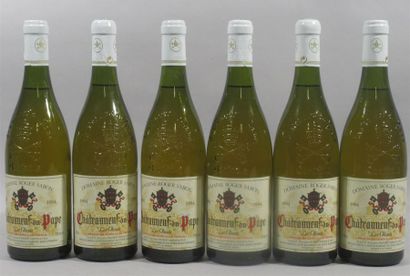 null 6 bouteilles de CHATEAUNEUF DU PAPE Roger SABON blanc - 1994 