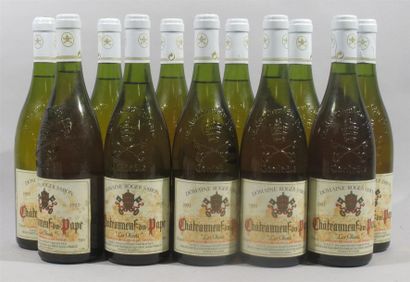 null 11 bouteilles de CHATEAUNEUF DU PAPE blanc "LES OLIVETS" 1993 