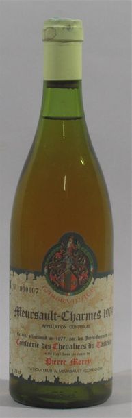null 1 bouteille de MEURSAULT-CHARMES "Confrèrie des chevaliers du taste-vin" Pierre...