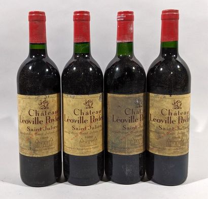 null 4 bouteilles de LEOVILLE POYFERRE Saint Julien 1989 