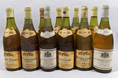 null 7 bouteilles de MEURSAULT 1973 - MOREY GENELOT propriétaire 4 bouteilles de...