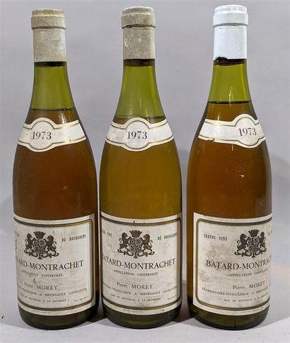 null 3 bouteilles de BATARD MONTRACHET 1973 - Pierre MOREY propriétaire 