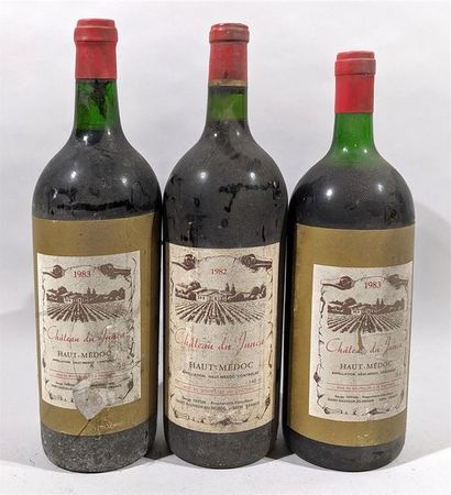 null 2 magnums de CHATEAU DU JUNCA - Haut médoc 1983 1 magnum de CHATEAU DU JUNCA...