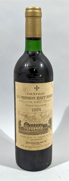 null 1 bouteille de CHATEAU LA MISSION HAUT BRION Graves grand cru classé 1974 