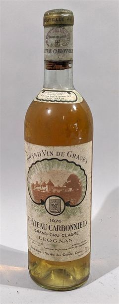 null 1 bouteille de château CARBONNIEUX Leognan 1976 (blanc liquoreux) 