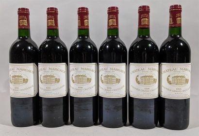 null 6 bouteilles de CHATEAU MARGAUX GRAND VIN PREMIER GRAND CRU CLASSE 1996 (dans...