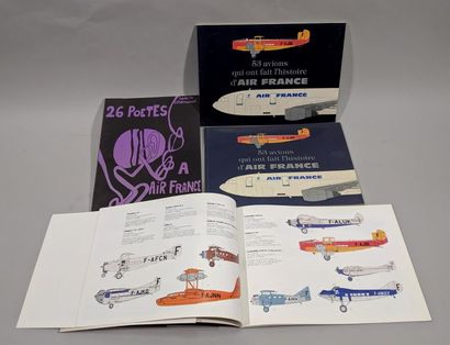 null Ensemble de trois brochures "53 avions qui ont fait l'histoire d'AIR FRANCE...