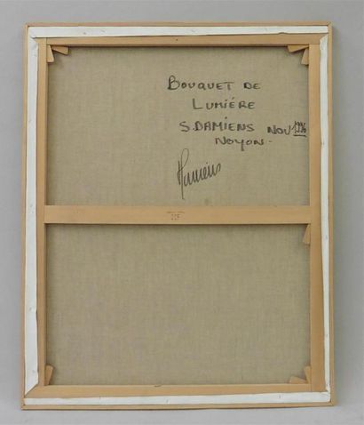 null Serge DAMIENS (25 décembre 1954)
« Bouquet de Lumière »
Huile sur toile signée...